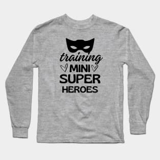 Training Mini Super Heroes Long Sleeve T-Shirt